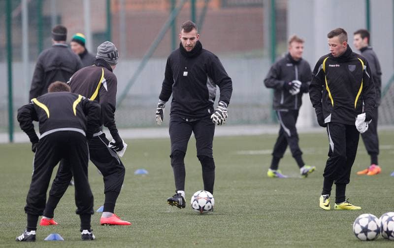 Football. GKS Katowice. Training. 19.01.2015
