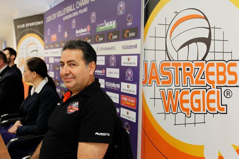 Volleyball. Jastrzebski Wegiel. Press Conference. 29.01.2018