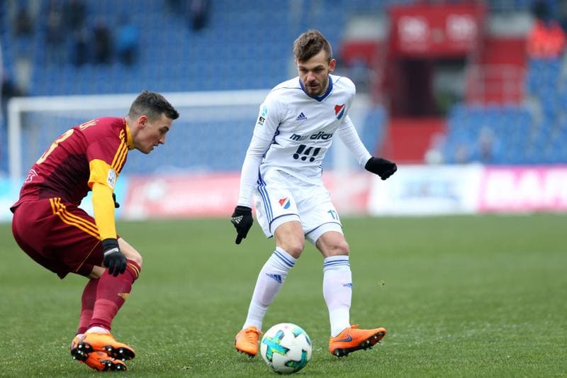 Football. HET Liga. Banik Ostrava - Dukla Praha. 17.03.2018