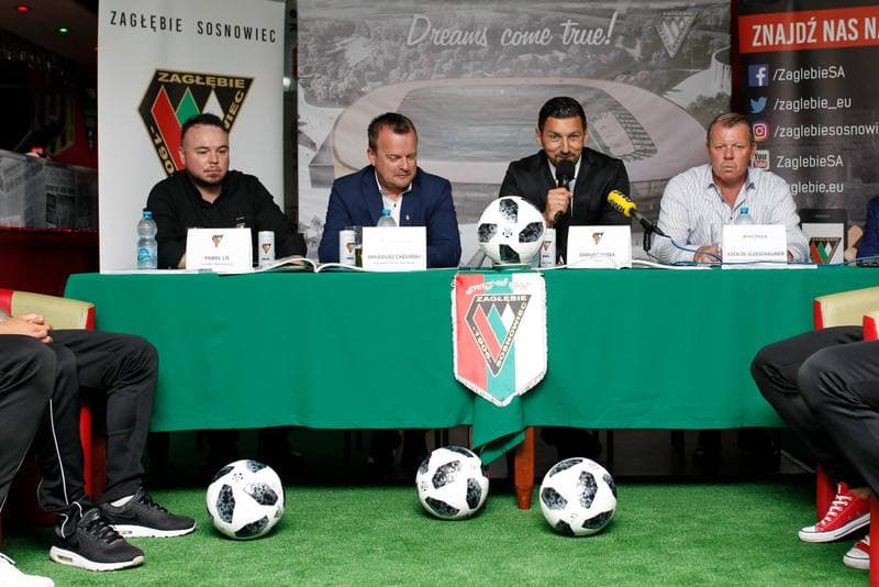 Football. Zaglebie Sosnowiec. Press Conference. 17.07.2018