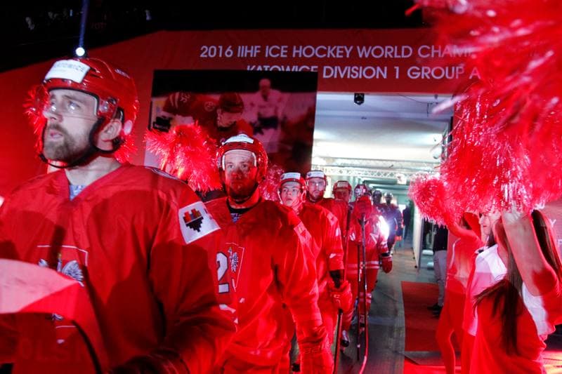 Ice Hockey. World Championship Division 1A. Poland - Korea. 24.04.2016