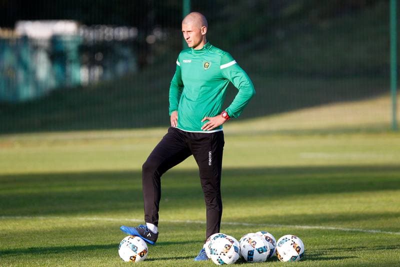 Football. GKS Katowice. Training. 15.10.2018