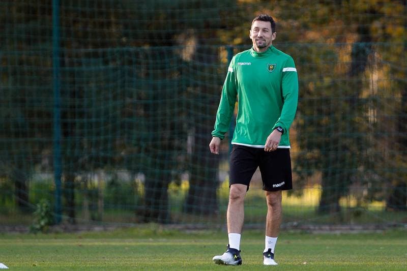 Football. GKS Katowice. Training. 15.10.2018