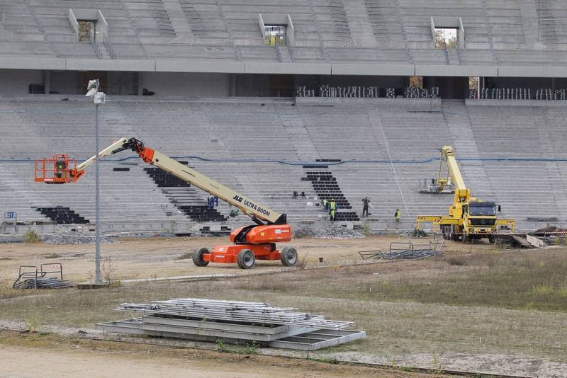 Football. Stadion Slaski. Construction. 24.10.2016