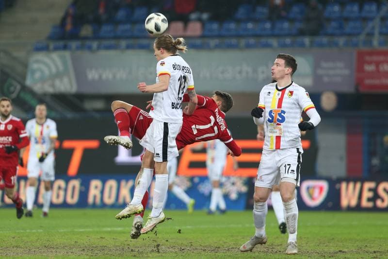 Football. Lotto Ekstraklasa. Piast Gliwice - Jagiellonia Bialystok. 21.12.2018