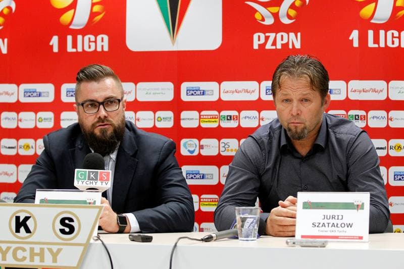 Football. GKS Tychy. Press Conference. 02.11.2016