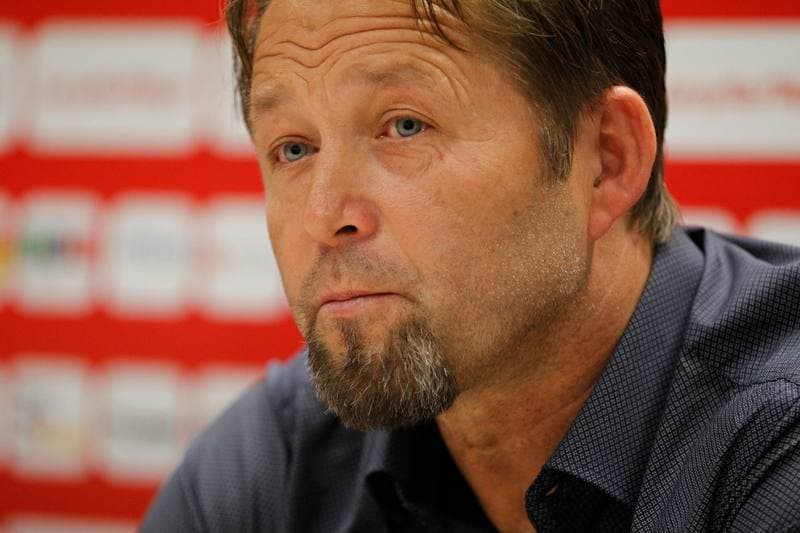 Football. GKS Tychy. Press Conference. 02.11.2016