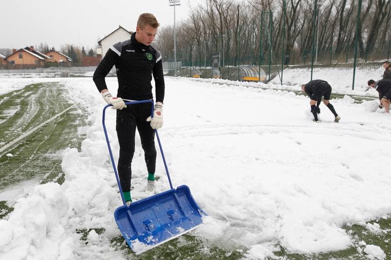 Football. GKS Katowice. Training. 14.01.2019