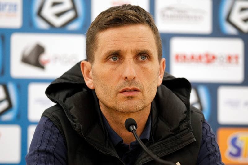 Football. Gornik Zabrze. Press Conference. 22.01.2019