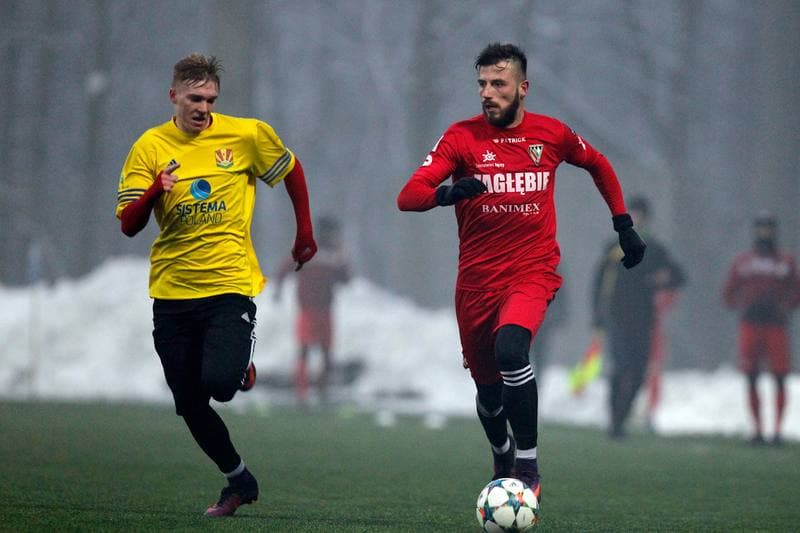 Football. Sparing. Zaglebie Sosnowiec - BKS Stal Bielsko-Biala. 01.02.2017