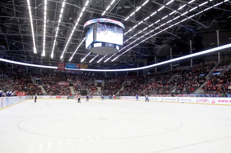 Ice Hockey. Tipsport Extraliga. Ocelari Trinec - Bili Tygri Liberec. 05.02.2017