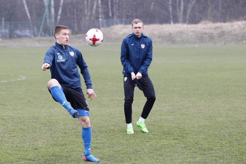 Football. Piast Gliwice. Training. 15.03.2017