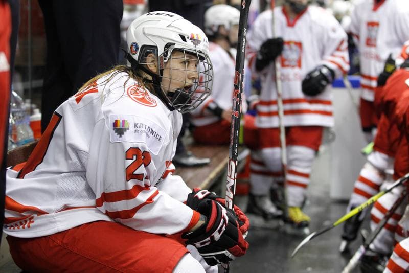 Ice Hockey. Women's World Championship. Poland - Slovakia. 08.04.2017