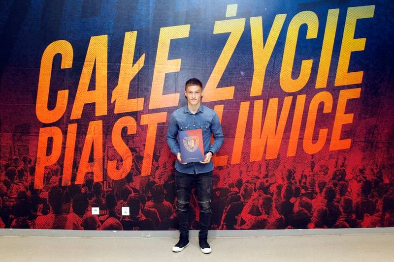 Football. Piast Gliwice. Press Conference. 08.05.2017