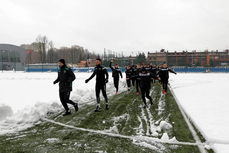 Football. GKS Katowice. Training. 14.01.2019