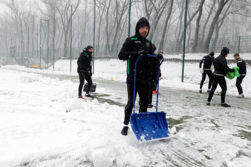 Football. GKS Katowice. Training. 14.01.2019
