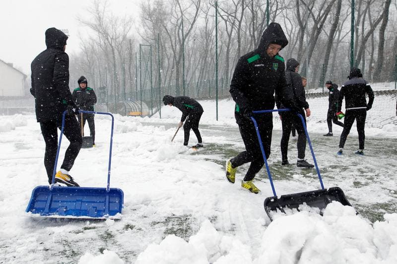 Football. GKS Katowice. Training. 14.01.2019