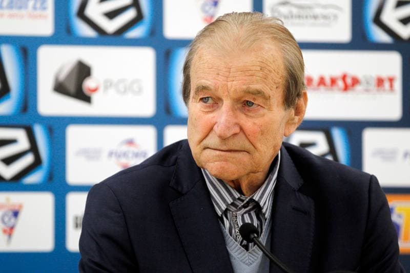 Football. Gornik Zabrze. Press Conference. 17.04.2019