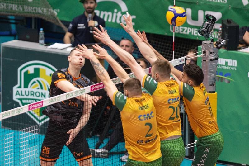Volleyball. PlusLiga. Aluron CMC Warta Zawiercie - Jastrzebski Wegiel. 24.04.2024
