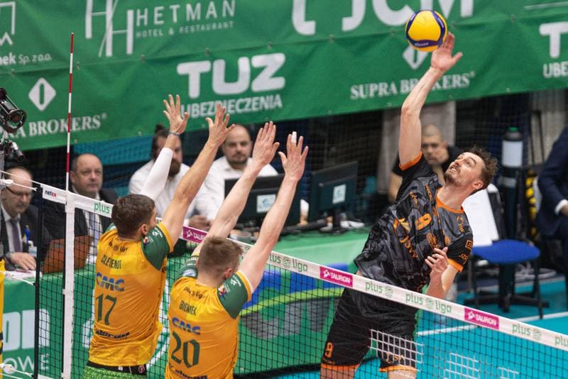 Volleyball. PlusLiga. Aluron CMC Warta Zawiercie - Jastrzebski Wegiel. 24.04.2024