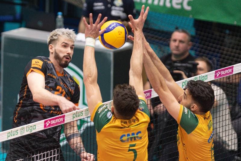 Volleyball. PlusLiga. Aluron CMC Warta Zawiercie - Jastrzebski Wegiel. 24.04.2024