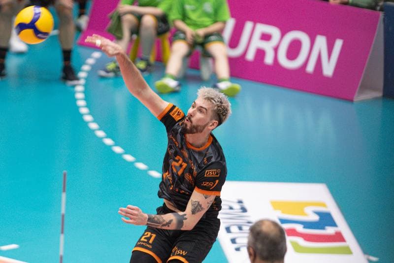 Volleyball. PlusLiga. Aluron CMC Warta Zawiercie - Jastrzebski Wegiel. 24.04.2024
