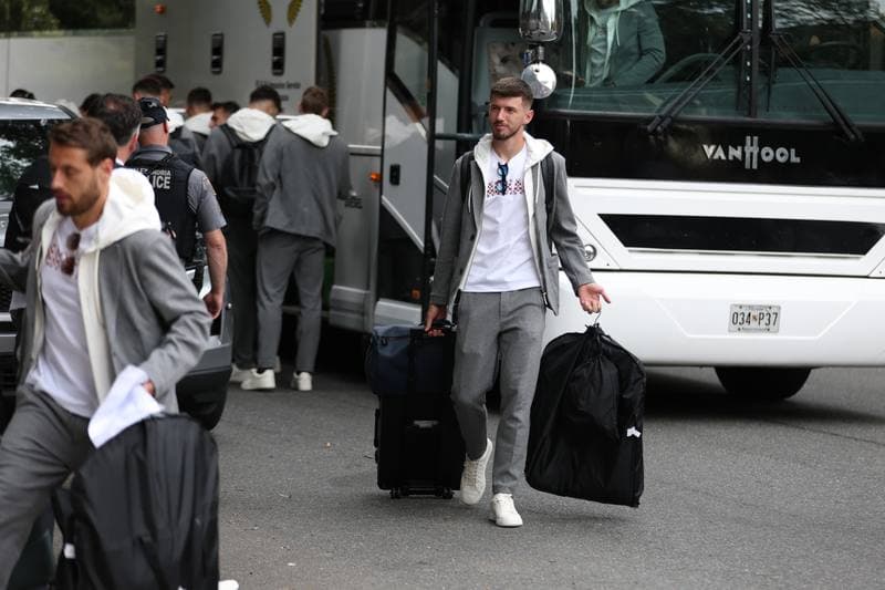 Football. World Cup 2026. Croatia. Team arrival to USA. 09.06.2026