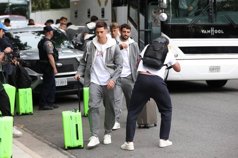 Football. World Cup 2026. Croatia. Team arrival to USA. 09.06.2026