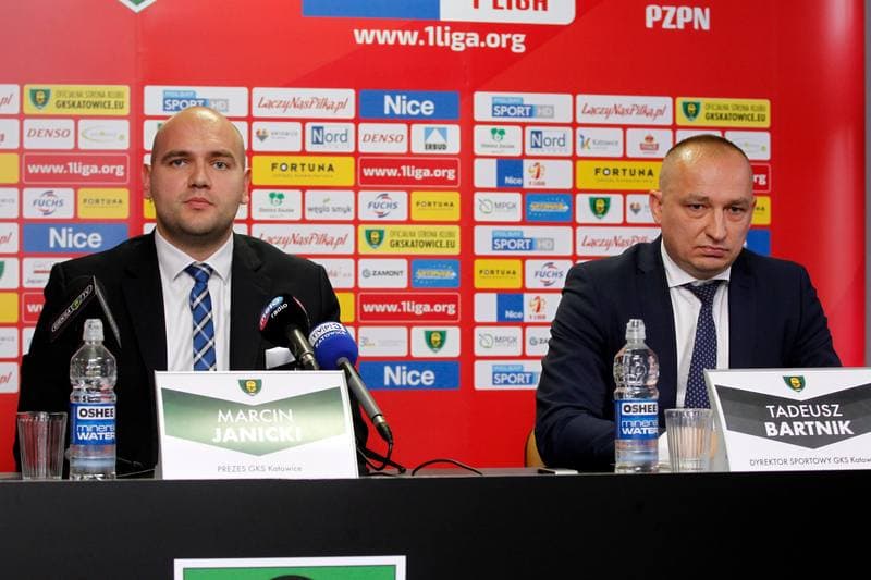 Football. GKS Katowice. Press Conference. 03.11.2017
