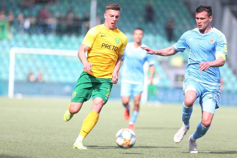 Football. Fortuna Liga. MSK Zilina - Slovan Bratislava. 14.04.2019
