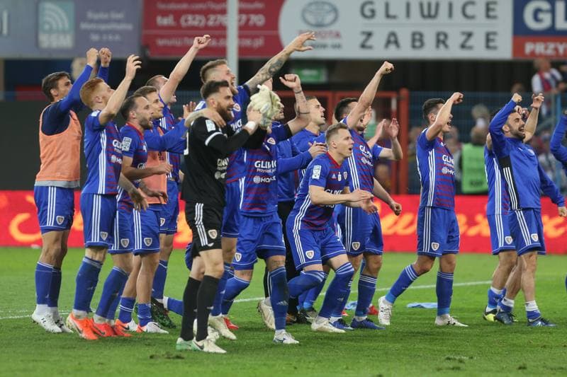 Football. Lotto Ekstraklasa. Piast Gliwice - Cracovia Krakow. 26.04.2019
