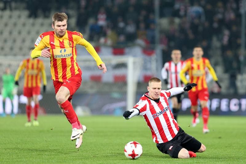 Football. Lotto Ekstraklasa. Cracovia Krakow - Korona Kielce. 04.12.2017