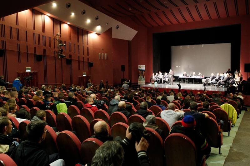 Football. Polonia Bytom. Press Conference. 19.01.2018