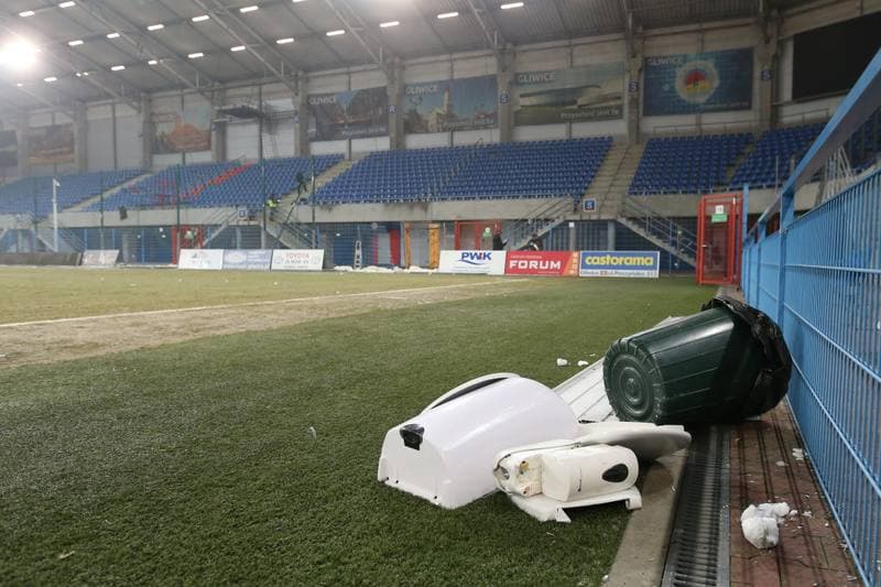 Football. Lotto Ekstraklasa. Piast Gliwice - Gornik Zabrze. 03.03.2018
