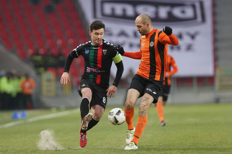 Football. Nice I Liga. GKS Tychy - Chrobry Glogow. 03.03.2018