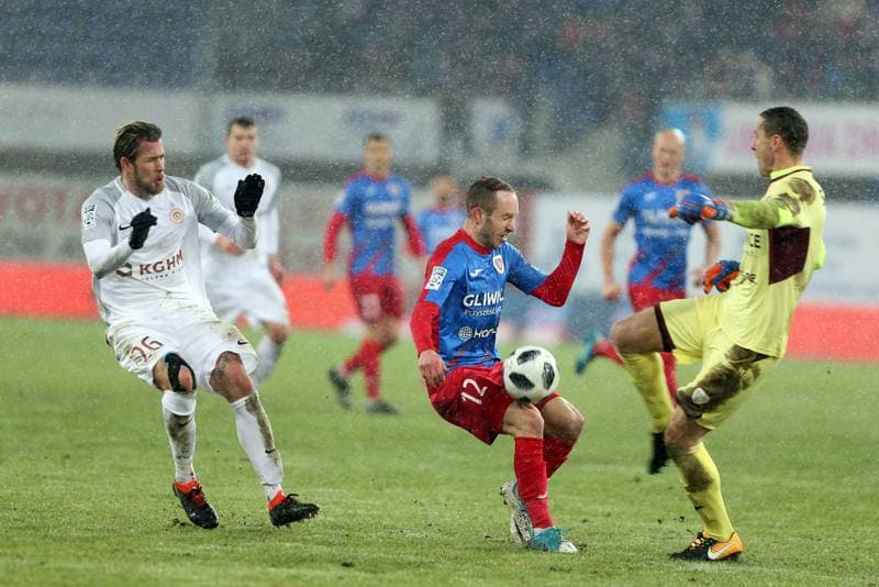 Football. Lotto Ekstraklasa. Piast Gliwice - Zaglebie Lubin. 16.03.2018