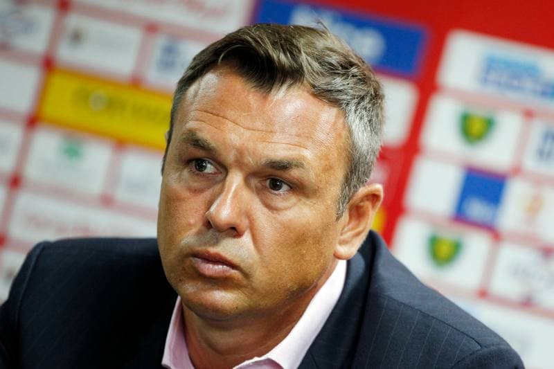 Football. GKS Katowice. Press Conference. 21.06.2018