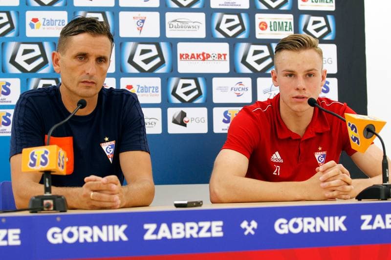 Football. Gornik Zabrze. Press Conference. 25.07.2018