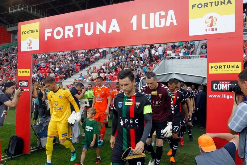 Football. Fortuna I Liga. GKS Tychy - Bruk-Bet Termalica Nieciecza. 11.08.2018