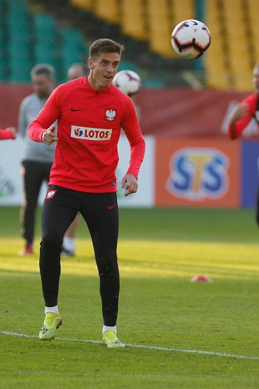 Football. Poland national team. Training. 09.10.2018