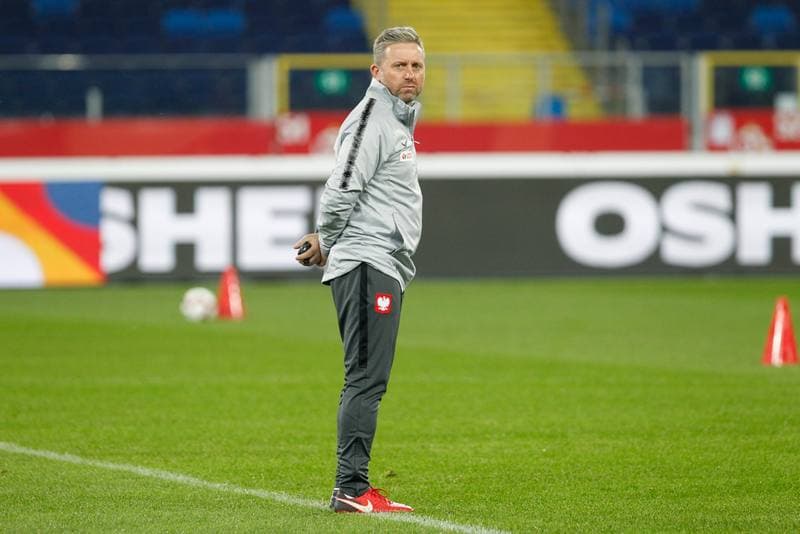 Football. Poland national team. Training. 10.10.2018