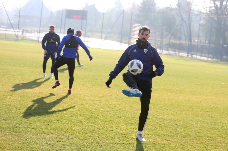 Football. Piast Gliwice. Training. 17.11.2018