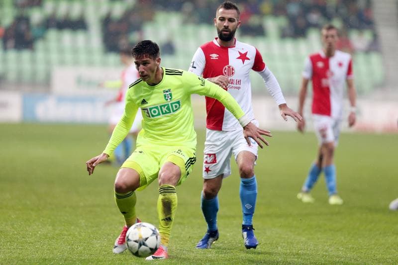 Football. Fortuna:Liga. MFK Karvina - Slavia Prague. 24.11.2018