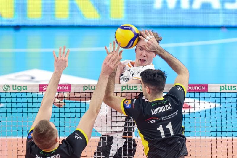 Volleyball. PlusLiga. Jastrzebski Wegiel - PGE GiEK Skra Belchatow. 09.02.2025