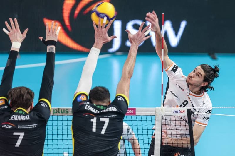Volleyball. PlusLiga. Jastrzebski Wegiel - PGE GiEK Skra Belchatow. 09.02.2025