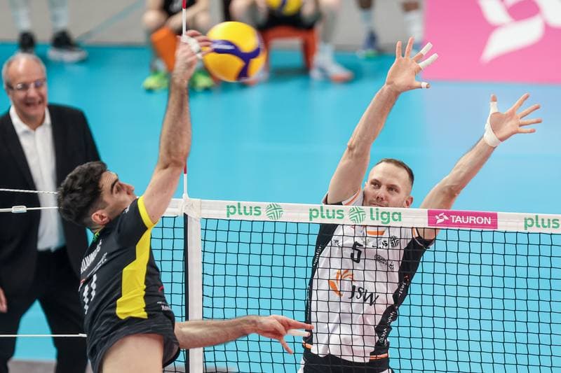 Volleyball. PlusLiga. Jastrzebski Wegiel - PGE GiEK Skra Belchatow. 09.02.2025