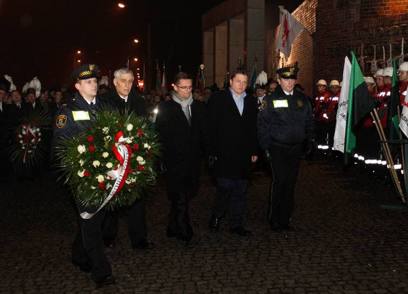 Celebration of the 33rd Anniversary of the Pacification of Wujek Mine. Katowice. 16.12.2014
