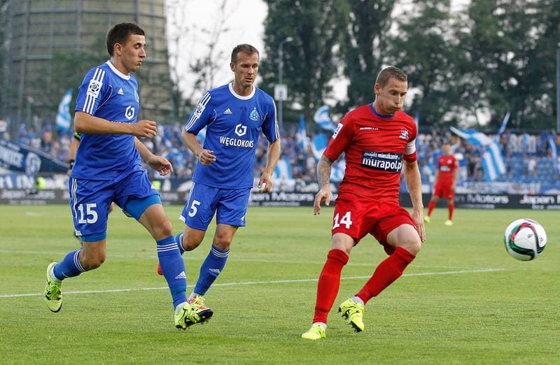 Football. T-Mobile Ekstraklasa. Ruch Chorzow - Podbeskidzie Bielsko Biala. 08.12.2014