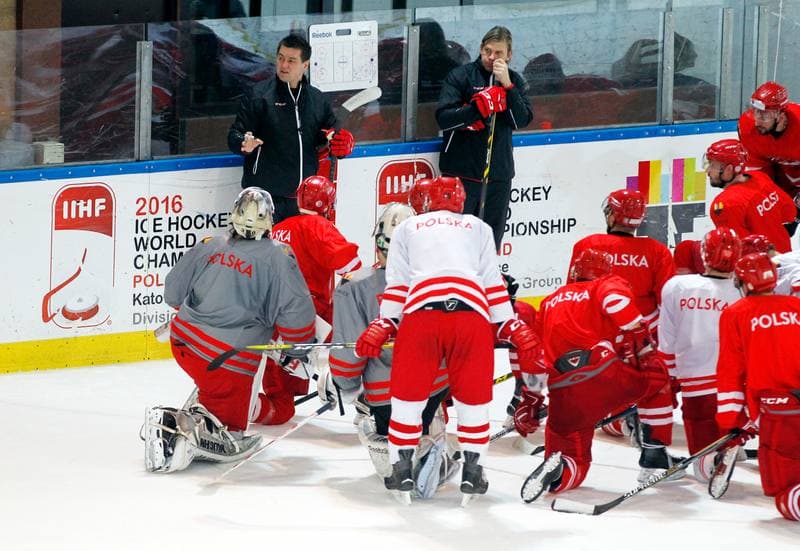 Ice Hockey. Poland national team. Training. 13.04.2016