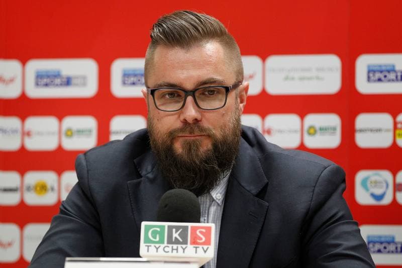 Football. GKS Tychy. Press Conference. 02.11.2016